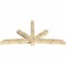 Ekena Millwork Alberta Rough Sawn Timber Gable Bracket, Douglas Fir, 108"W x 54"H x 6"D x 6"F, 12/12 Pitch GBW108X54X0606ALB00RDF - alternate 5
